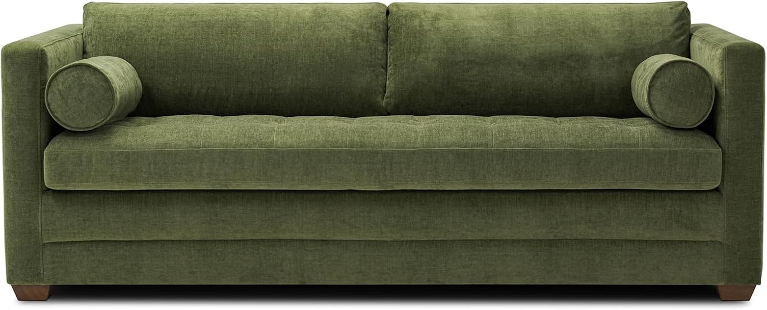 Poly & BARK Napa 82' Pull-Out Sofa Bed – Upholstered Sleeper Sofa with Storage Console and Hidden Mattress – Stylish Sofa Bed for Guest Rooms, Apartments, Living Rooms and More