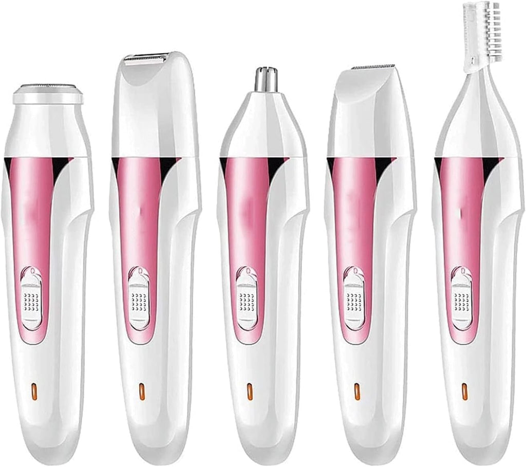 5 in 1 Electric Epilator Set Includes A Shaving Device for Private Parts, A Pubic Knife for The Armpits, A for Cutting The Eyebrows - Precise Hair Removal
