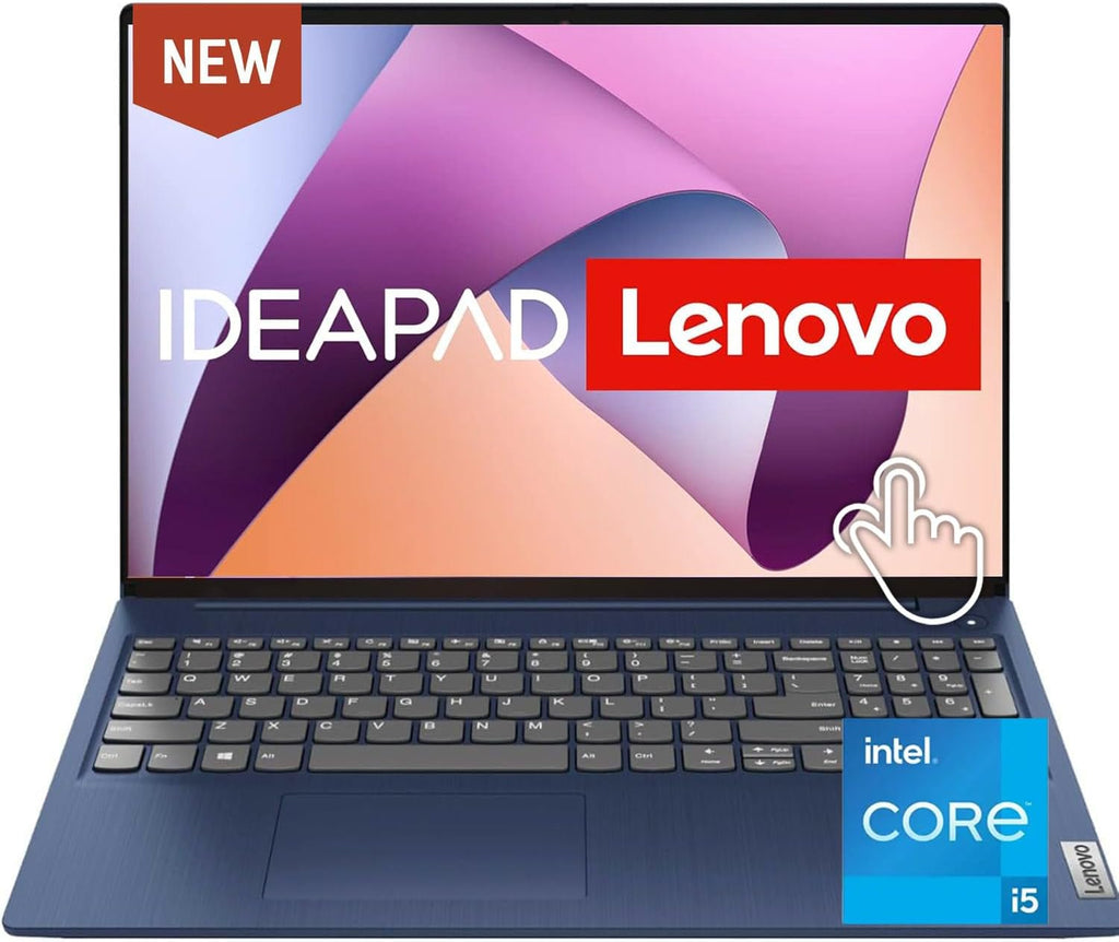 Lenovo 15.6' FHD Touchscreen Laptop • Intel Core i5-1335U (10 Cores) • 12GB DDR4RAM • 1TB SSD • Privacy Shutter • Copilot AI • SD Card Reader • 10H Battery • WiFi 6 • Windows 11 • WOWPC USB