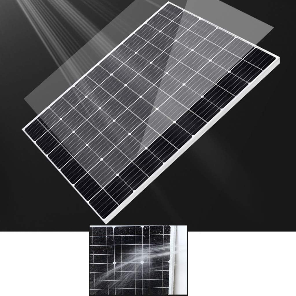Solar Panel Kit,12V 200W Monocrystalline Silicon Solar Panel Charger Power Station Generator Solar Power System, Photovoltaic Module for