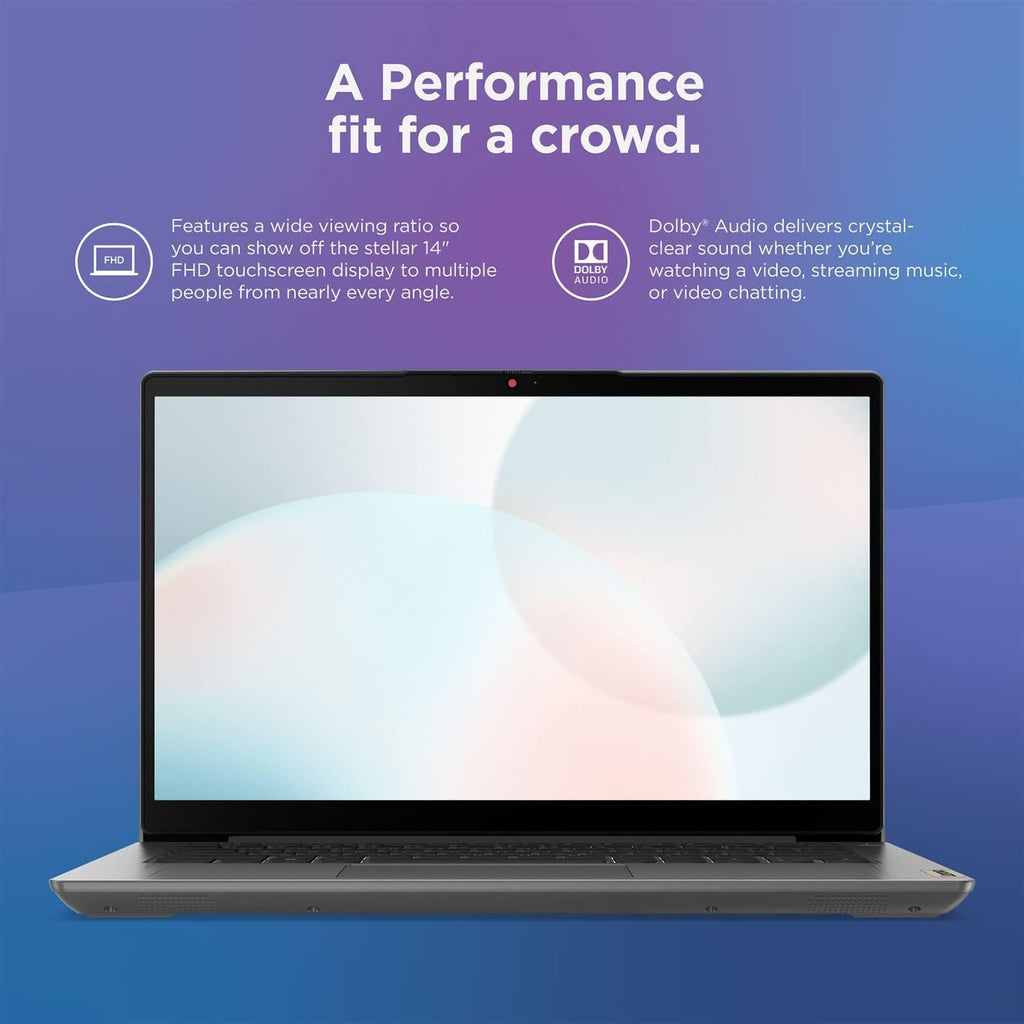 Lenovo IdeaPad 3 Laptop, 14' FHD Display, Intel Core i7-1165G7, Intel Iris Xe Graphics, Fingerprint Reader, Long Battery Life, Wi-Fi 6, Dolby Audio, Windows 11 (20GB RAM | 1TB PCIe SSD)