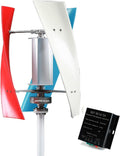 Low Speed Vertical Axis Wind Turbine Generator, 1000W-6000W 220V 48V 24V 12V AC Coreless Maglev Permanent Magnet Generator for Home