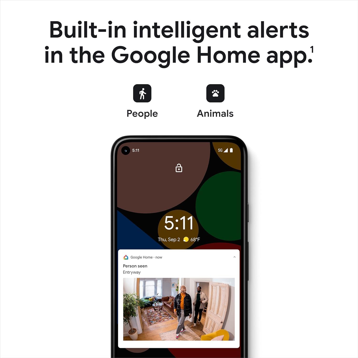 Google Indoor Nest Security Cam 1080p (Wired) - 2nd Generation - Non-Retail Packaging - Fog