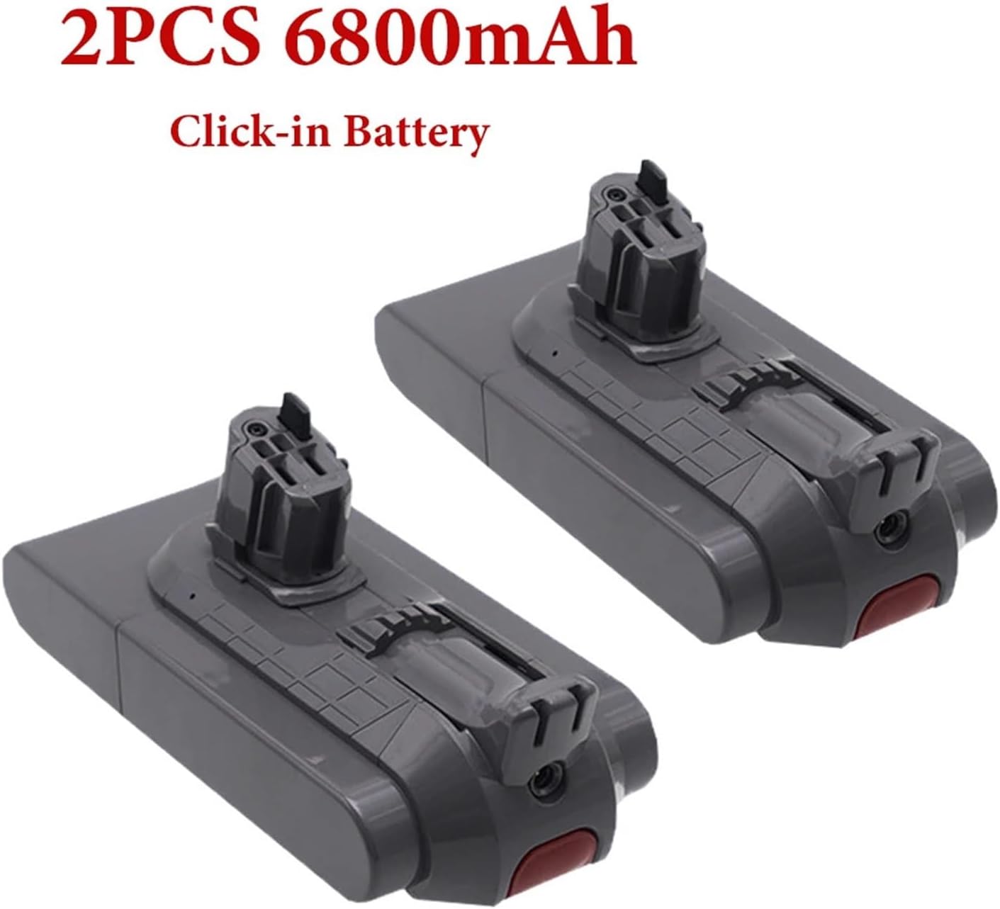 25.2V 6800mAh Click-in Battery，V11 V15 Vacuum Cleaner SV22 SV28 SV29 Absolute SV15 SV16 SV17 V11 Fluffy Animal(2pcs 6800mAh)