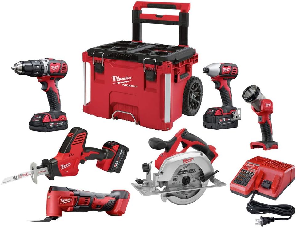 Milwaukee 2697-26PO M18 6-Tool PACKOUT Combo Kit