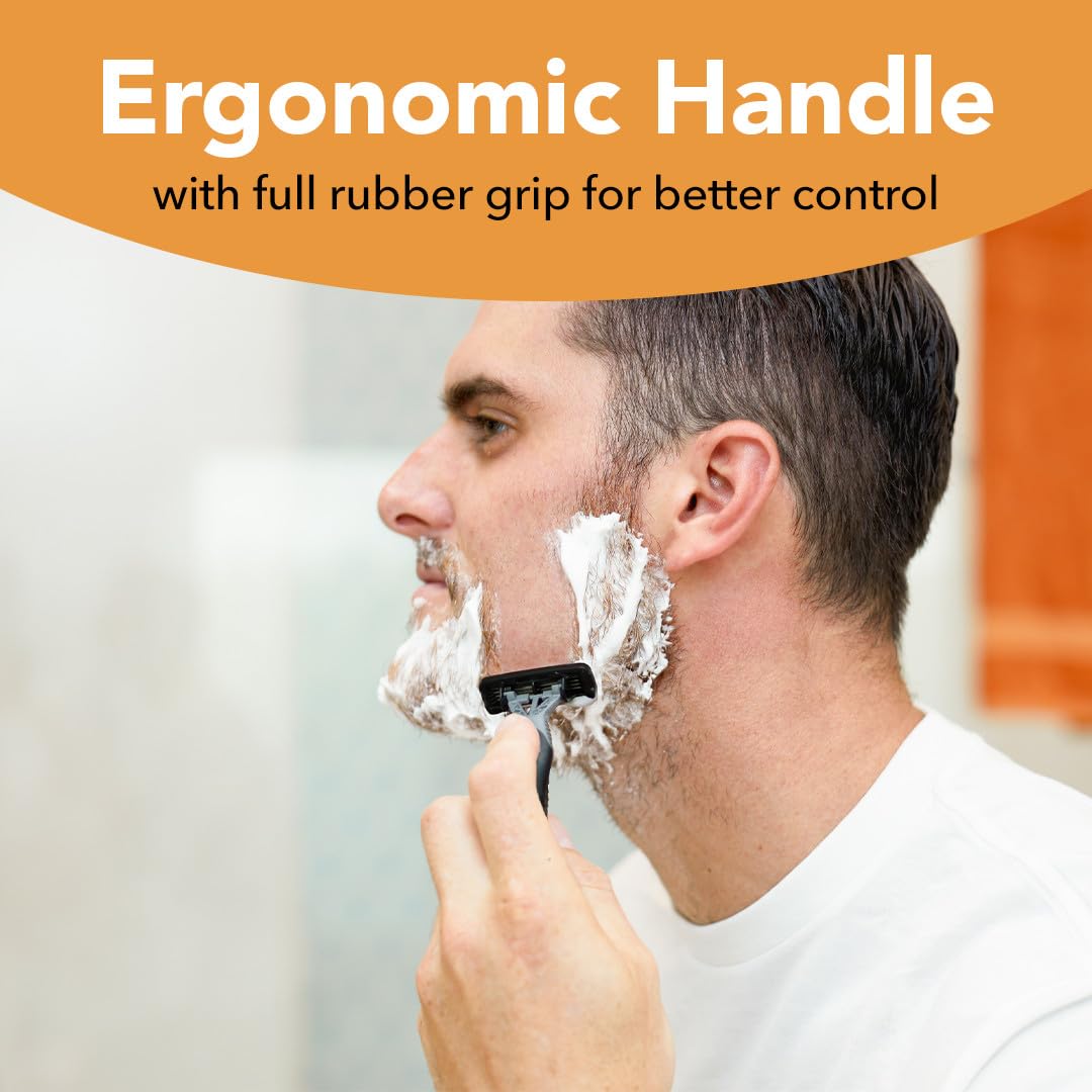 BIC Flex 4 Sensitive Disposable Razors For Men,For a Smooth,Ultra-Close and Comfortable Shave,10 Piece Disposable Razor Set with 4 Blades,(Pack of 12)