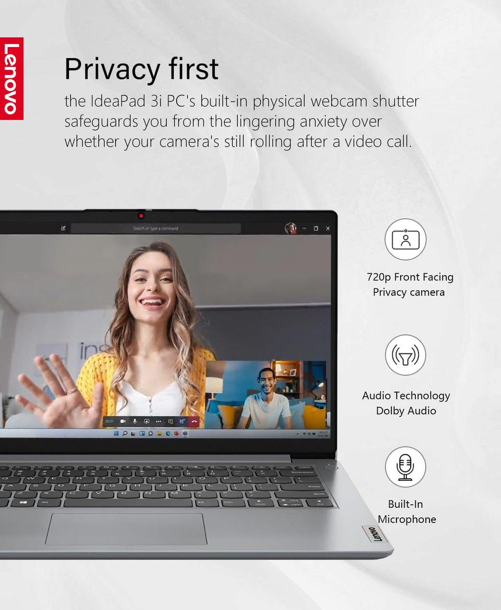 Lenovo 2023 Ideapad 3i Laptop, 15.6' FHD Touchscreen, 16GB DDR4 RAM, 11th Gen Intel Core i3-1115G4 Processor, 1TB SSD, HDMI, Webcam, Wi-Fi6, Bluetooth, Win11, Arctic Grey, W/GaLiMu