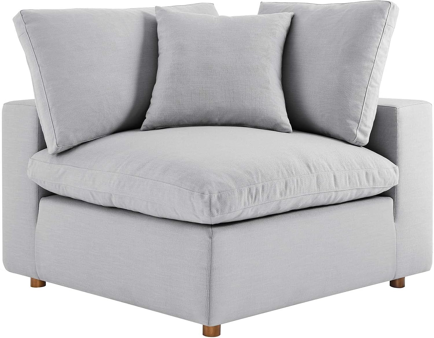Modway Commix Down-Filled Overstuffed Upholstered 4-Piece Sectional Sofa