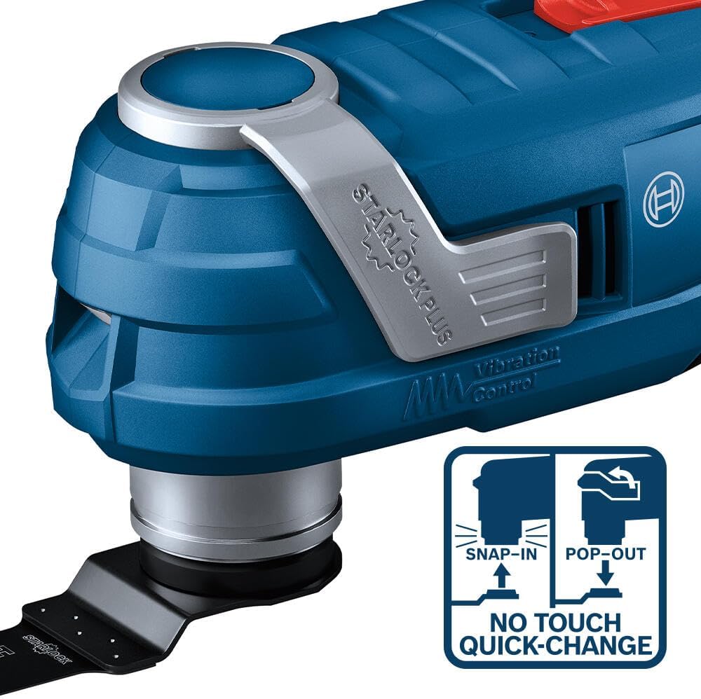 BOSCH GOP18V-34B12 18V Brushless StarlockPlus® Oscillating Multi-Tool Kit with (1) 2 Ah Standard Power Battery