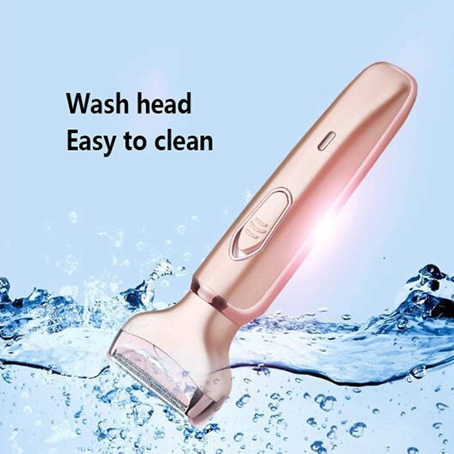 Electric Razors for Women, Electric Shaver for Women, Painless 2 in 1 Hair Trimmer for Face Eyebrow Mustache Beard Arm Leg Armpit Bikini, Cordless Portable Rechargeable Hair Clipper Wet & Dry