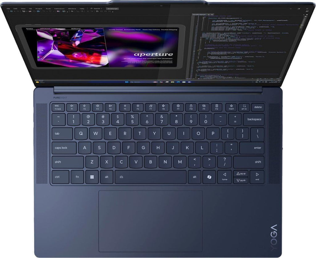 Lenovo Yoga Slim 7X Laptop with Snapdragon X Elite X1E-78-100 Processor, 14.5' 3K Touchscreen OLED 1000 Nits Display, 16GB RAM, 1TB SSD, 1080P FHD IR Hybrid Cam, and Windows 11 Home 64 ARM