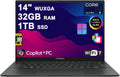 ASUS Zenbook 14 Laptop 14' WUXGA OLED Touch (100% DCI-P3, 500nits HDR) Intel 16-core Ultra 9 285H (GPU Up to 77 Tops) 32GB DDR5 1TB SSD for Designer Business Professional Win11 ICP Hub