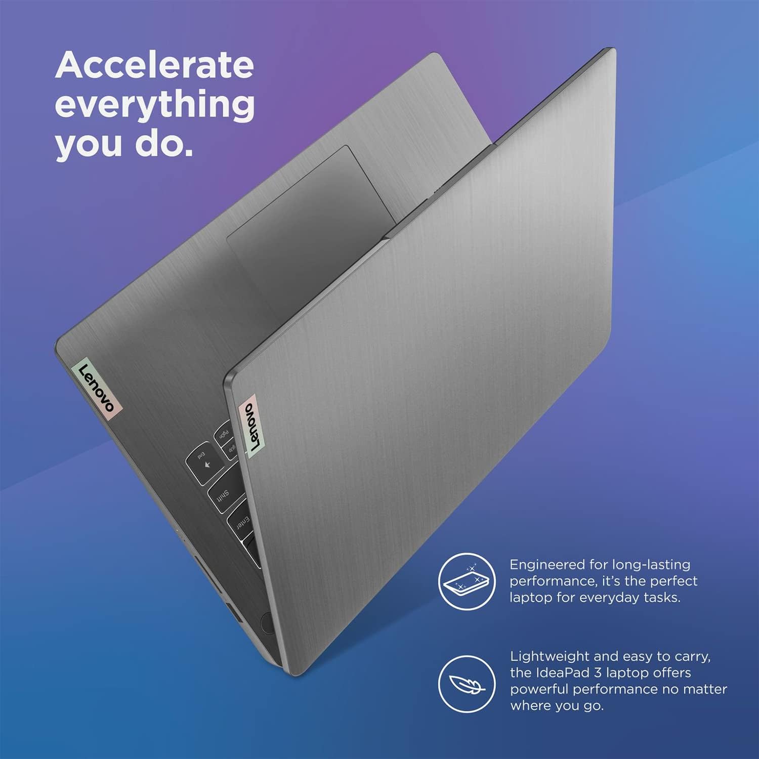 Lenovo IdeaPad 3 Laptop, 14' FHD Display, Intel Core i7-1165G7, Intel Iris Xe Graphics, Fingerprint Reader, Long Battery Life, Wi-Fi 6, Dolby Audio, Windows 11 (20GB RAM | 1TB PCIe SSD)