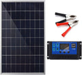 300W Solar Panel Kit, Complete 12V Polycrystalline USB Power Portable Outdoor Rechargeable Solar Cell Solar Generator for Home