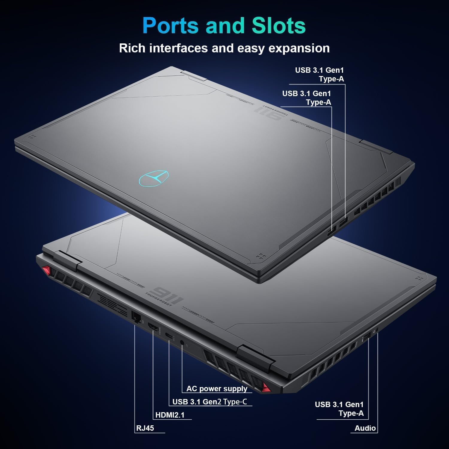Thunderobot Radiant 16 5060 Gaming Laptop, 16' QHD+ 300Hz 2.5K Display, Core i7-14650HX, NVIDIA GeForce RTX 5060, 16GB DDR5 RAM, 1TB SSD, RGB Backlit Keyboard, Wi-Fi 6, Win11 Home