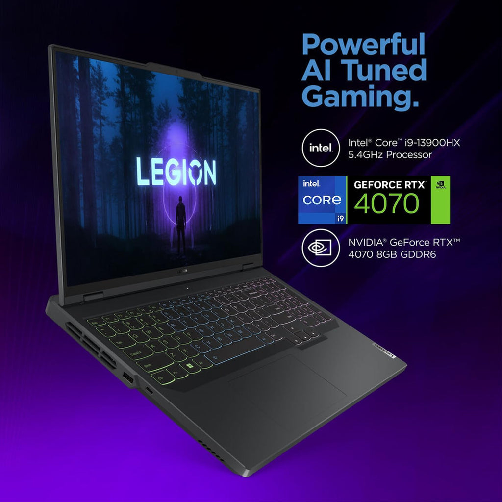 Lenovo Legion Pro 5i Gaming Laptop, GeForce RTX 4070, Intel Core i9-13900HX, 16' WQXGA(2560*1600) IPS 165Hz, 64GB DDR5 RAM, WD_Black 2TB SSD, Webcam, 4-Zone RGB Backlit KB, Wi-Fi 6E, Windows 11 Home