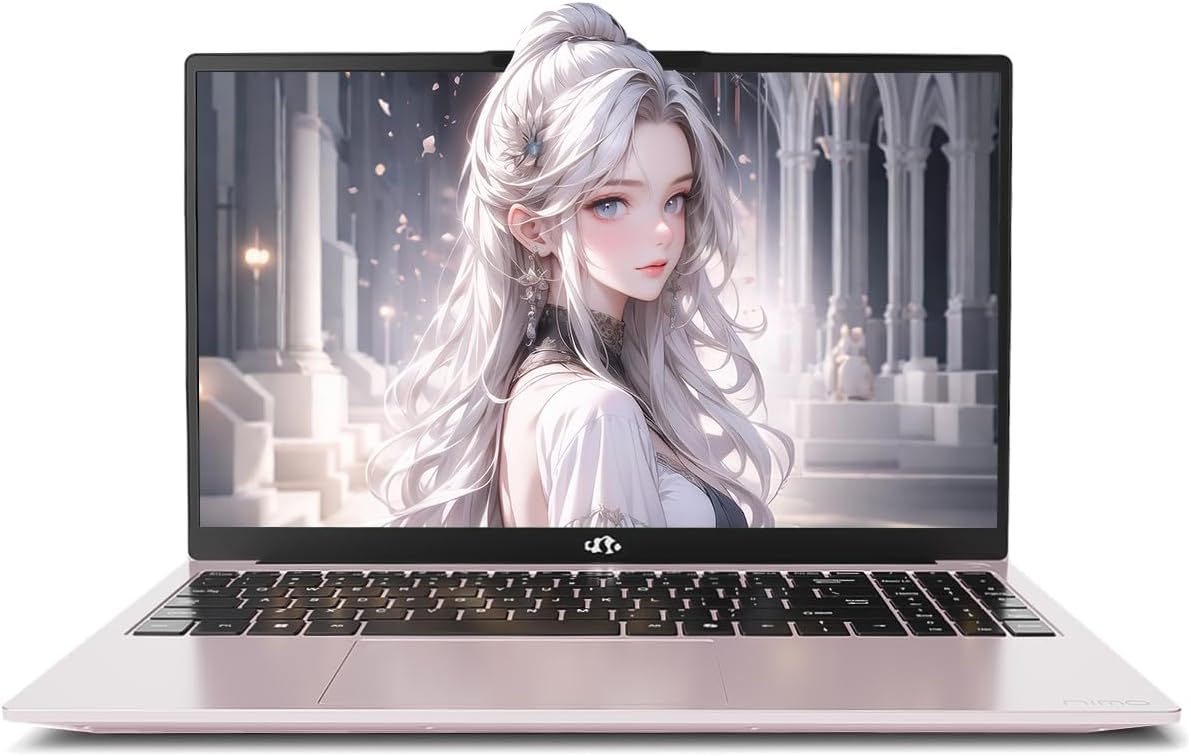 NIMO 15.6' IPS FHD-Gaming-Laptop, AMD Ryzen 7 8745HS 16GB DDR5 RAM 512GB SSD (Beat R9 6900HX, up to 4.9GHz) Radeon 780M GPU Computer with 100W Type-C Fingerprint USB-C 4.0 Backlit Keyboard