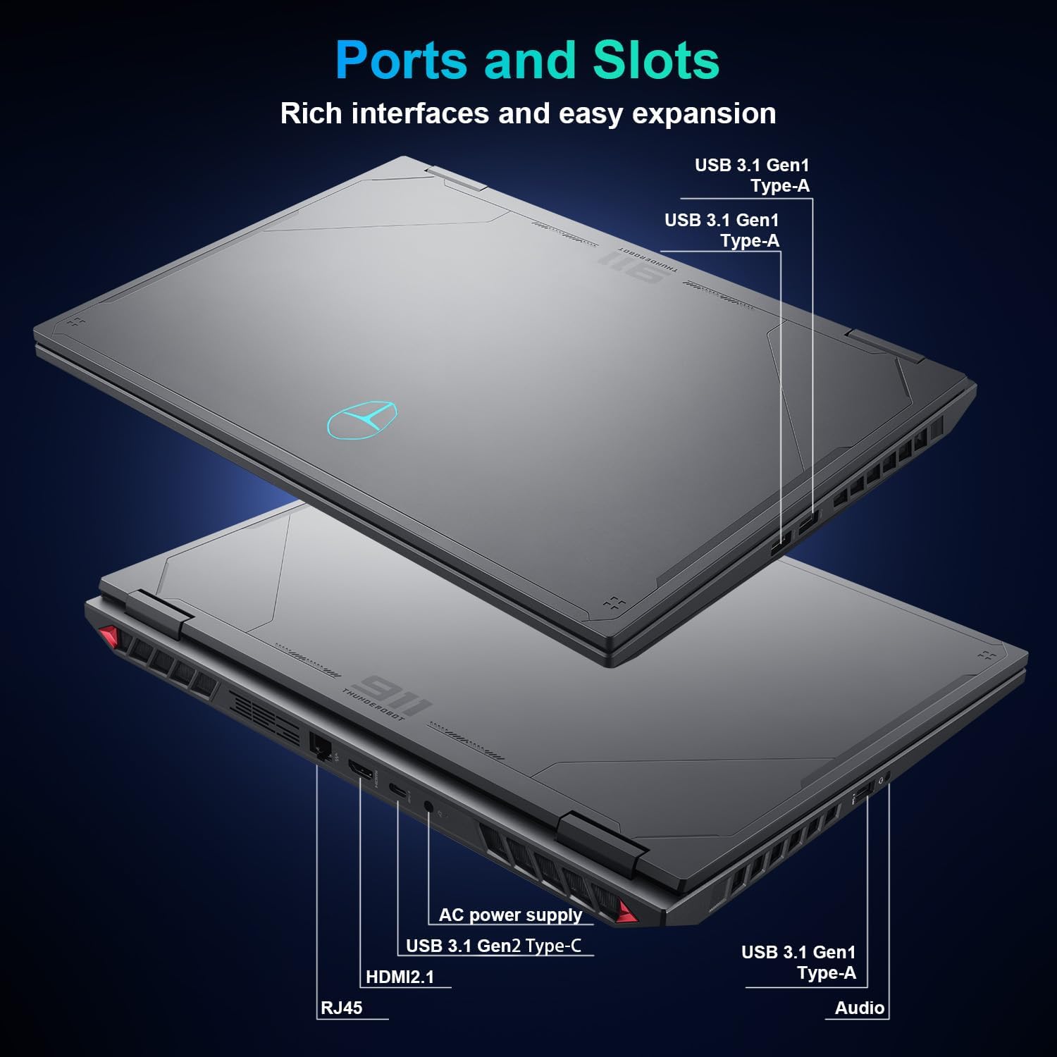 Thunderobot Radiant 16 4060 2.5K Gaming Laptop, 16' WQXGA 240Hz Display, 14th Gen i7-14650HX, GeForce RTX 4060, 16GB DDR5 RAM, 512GB PCIe SSD, RGB Backlit Keyboard, Wi-Fi 6, Win 11, Gray