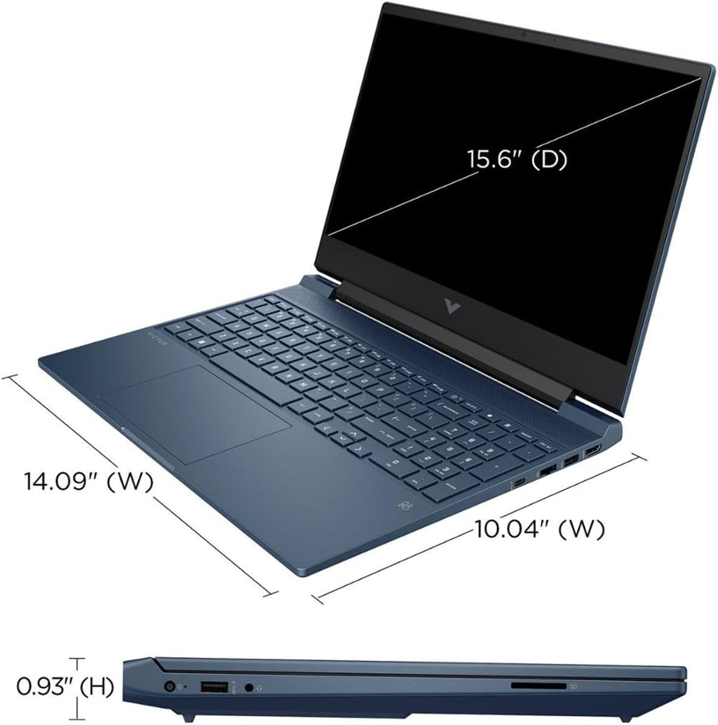 HP Victus Gaming Laptop, 15.6' FHD Display, 12th Gen 8-Core i5 12450H (Up to 4.40 GHz), GeForce RTX 3050, 32GB RAM, 1TB PCle 4.0, Backlit KB, Keypad, WiFi 6, RJ45, USB-C, PDG HDMI Cable, Win 11 Pro