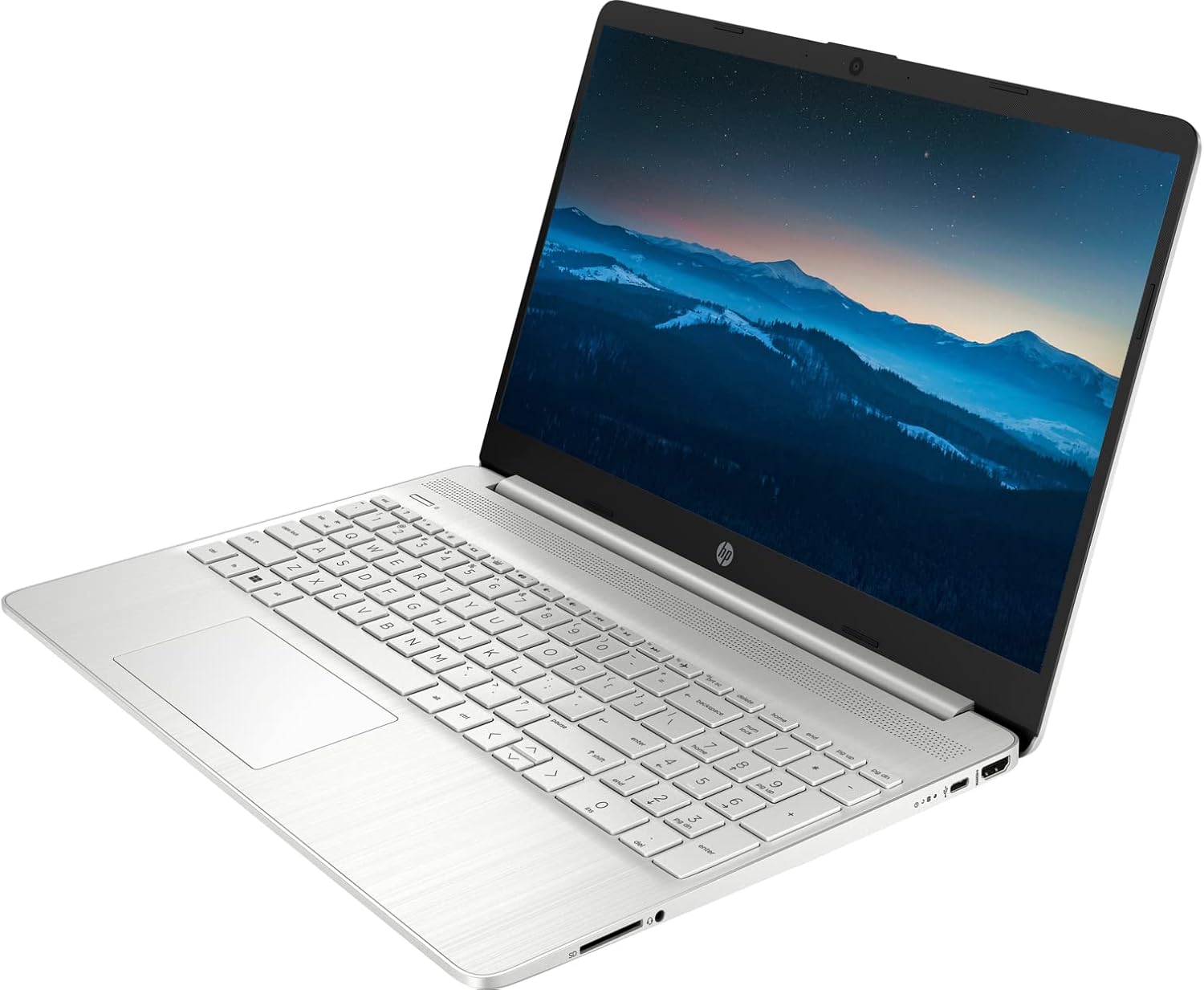 HP 15 Notebook, 15.6' HD Screen Laptop, Intel Core i3-1115G4, 32GB DDR4 RAM, 1TB SSD, Webcam, HDMI, Wi-Fi, Windows 11 Home, Natural Silver