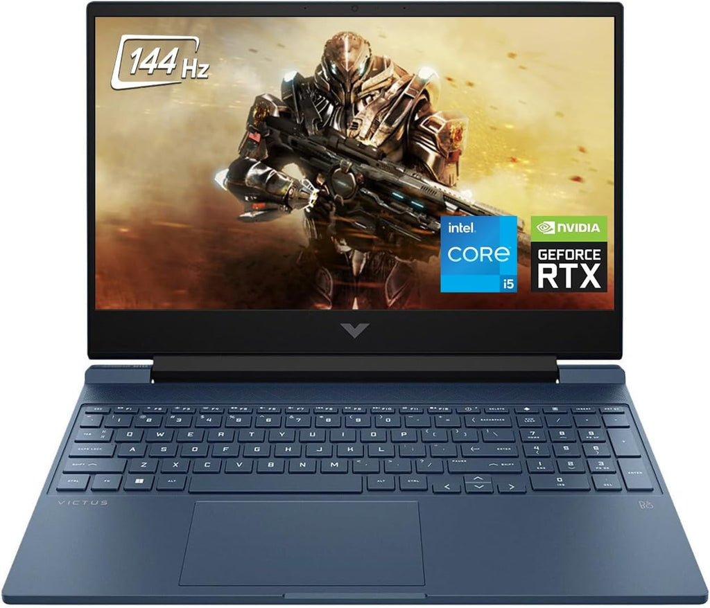 HP - Victus 15.6' Full HD 144Hz Gaming Laptop - Intel 12th Gen Core i5-12450H - 16GB Memory - NVIDIA GeForce RTX 3050-1TB SSD - Backlit Keyboard - Windows 11 - Performance Blue