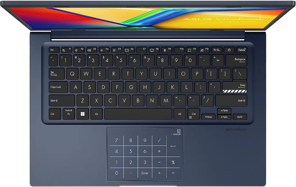 ASUS Vivobook 14' Laptop - FHD (1920 * 1080) - Intel Core i7-1355U - 10 Cores - Intel UHD Graphics - Copilot - Privacy Camera - Windows 11 Home - w/Wireless Mouse (16GB RAM | 1TB SSD)