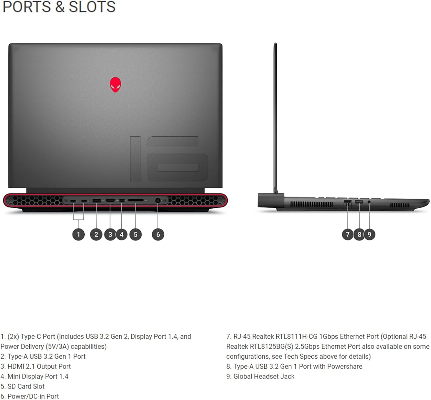 Alienware M16 Gaming Laptop Computer - 16' QHD+ 240Hz Display, AMD Ryzen 9 7845HX, NVIDIA RTX 4080, 32GB DDR5, 1TB SSD, Wi-Fi 6, Backlit Keyboard, Windows 11 Pro & Microsoft Office Lifetime License
