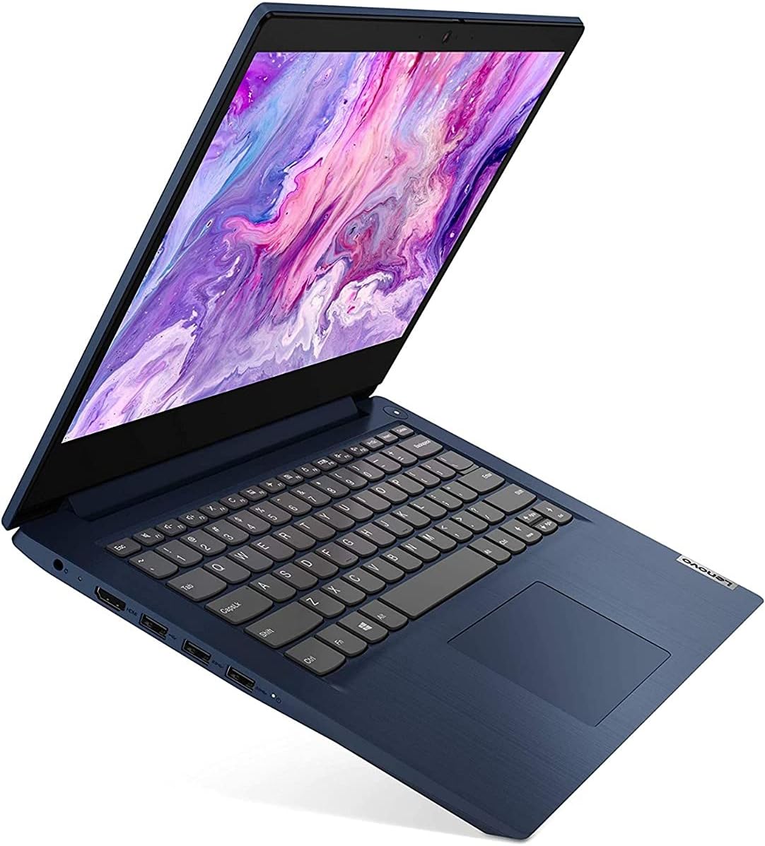 Lenovo IdeaPad 3 14' Laptop, 14.0' FHD 1920 x 1080 Display, AMD Ryzen 5 3500U Processor, 8GB DDR4 RAM, 256GB SSD, AMD Radeon Vega 8 Graphics, Narrow Bezel, Windows 10, 81W0003QUS, Abyss Blue