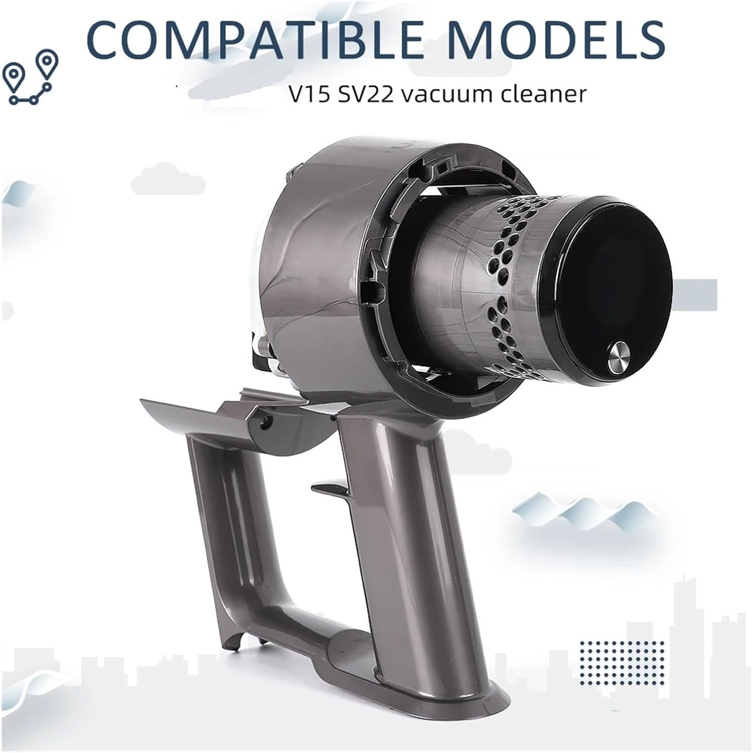 Vacuum Cleaner Body Motor Handle Switch Assembly, Compatible for Dyson V15 SV22, Vacuum Accessory Replacement Part