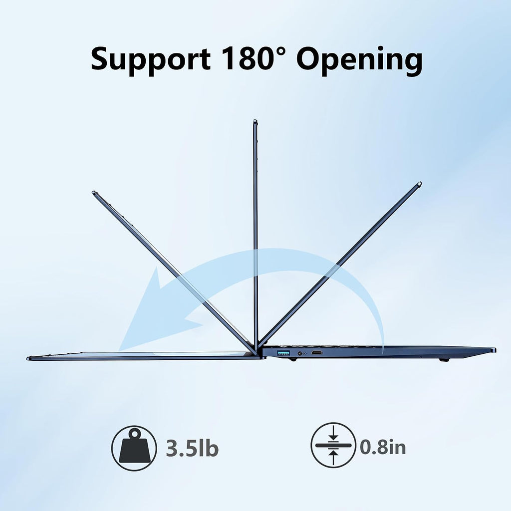 FUNYET Laptop Computer, Gaming Laptops 2026, 16 Inch Lap Top PC Windows 11 Pro, 16GB RAM 1TB SSD, Intel N150 Processor(up to 3.6GHz), Office 365, Backlit Keyboard, 2-Year Warranty, Students, Business
