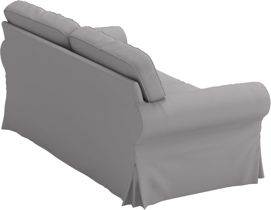 Cotton Ektorp Loveseat Cover Replacement is Made Compatible for IKEA Ektorp Loveseat Sofa Slipcover (Light Gray Loveseat)