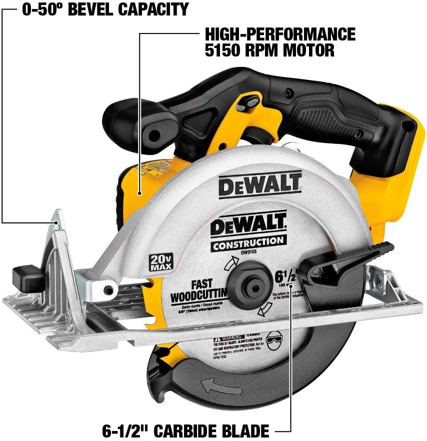 DEWALT 20V MAX Cordless Drill Combo Kit, 5-Tool (DCK592L2), Yellow
