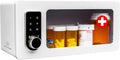 Medication Lock Box with Digital Keypad – Secure Storage Cabinet for Prescription Drugs, Insulin, Narcotics – Wall Mount or Refrigerator Safe – Touch Code Lock