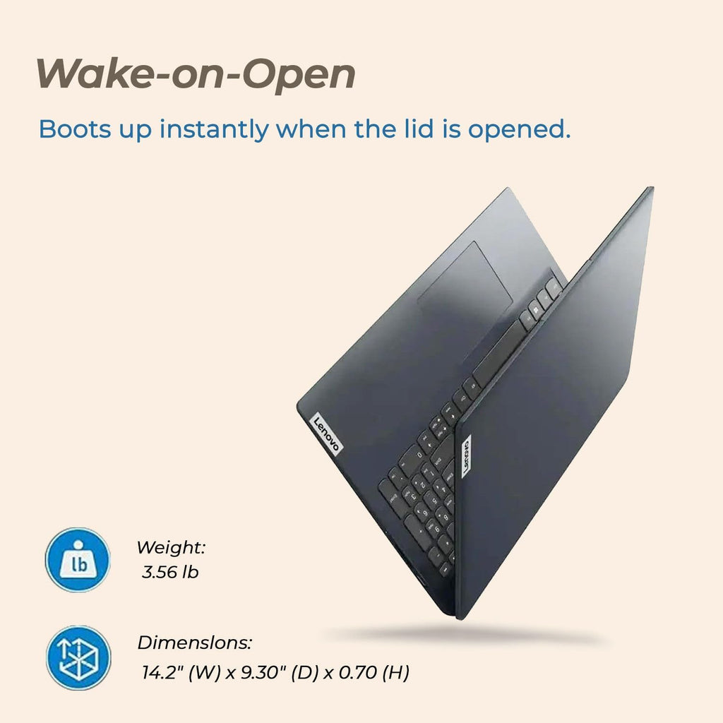 Lenovo IdeaPad 1i 15.6' FHD Touchscreen Laptop, Intel i5-1335U, 8GB RAM, 512GB SSD, FHD Touch, Fast WiFi 6, Windows 11, Slim & Portable, Student & Business Laptop, Blue, WOWPC Recovery USB Included