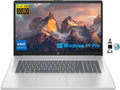 HP 17.3' FHD Business Laptop 2024, 32GB RAM, 1TB SSD, 12th Gen Intel Core i3-1215U (6-Core, Beat i5-1135G7), Wi-Fi, Long Battery Life, Webcam, Numpad, Windows 11 Pro, KyyWee Accessories