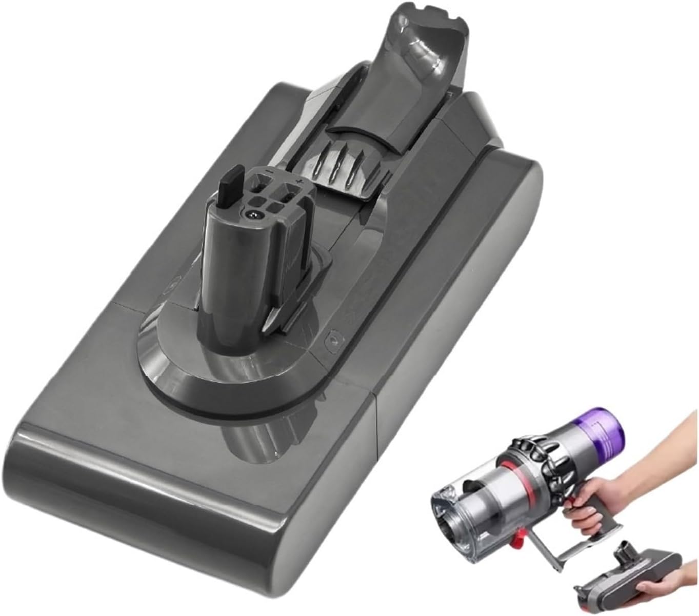 4.5Ah Removable Lithium Battery, Compatible with Dyson V11/V15 Absolute/Animal/Fluffy Extra Vacuum Cleaner