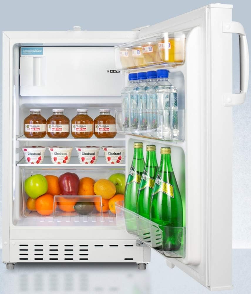Accucold 20' Refrigerator - Freezer, Built-in, Undercounter, Breakroom, General Purpose, 2.68 cu.ft. Capacity, ADA Compliant, White - ADA302RFZ