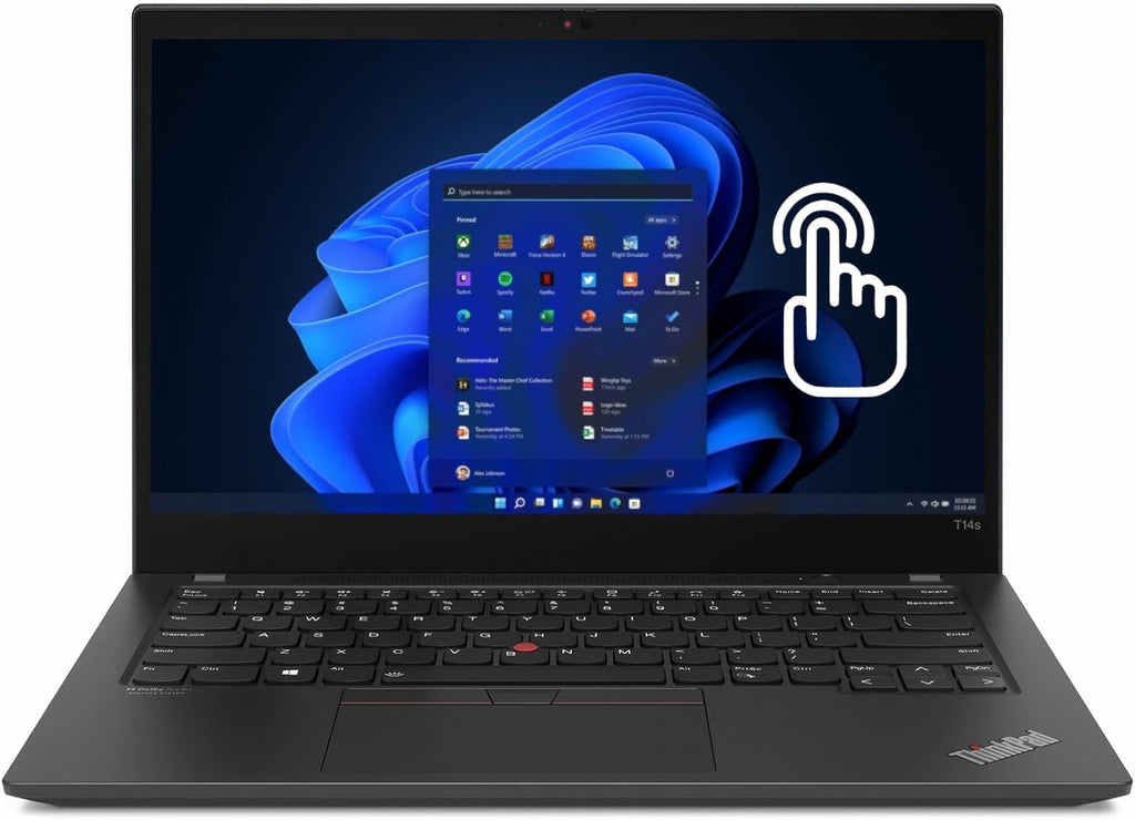 Lenovo ThinkPad T14s Gen 2 14' 1920X1080 FHD Touchscreen Laptop, Intel Core i5-1145G7 16GB RAM 1TB NVMe SSD Webcam, Backlit Keyboard, Windows 11 Pro (Renewed)