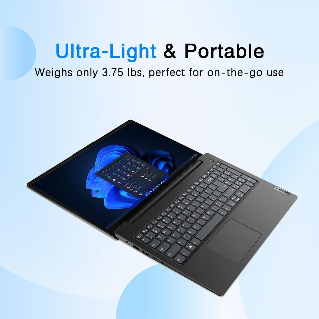 Lenovo V15 Laptop | 16GB RAM | 1TB SSD | Intel 4-core Processor | 15.6' FHD (1920 x 1080) | Ethernet RJ-45 | Military Durability | Long Battery Life | Lightweight Portable Design | Windows 11 Pro