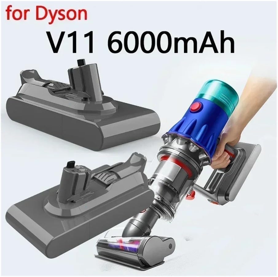 Compatible for Dyson V15 SV15 6000mAh 25.2V Battery V11 Fluffy Animal Torque Drive Extra(1pcs 6000mAh)