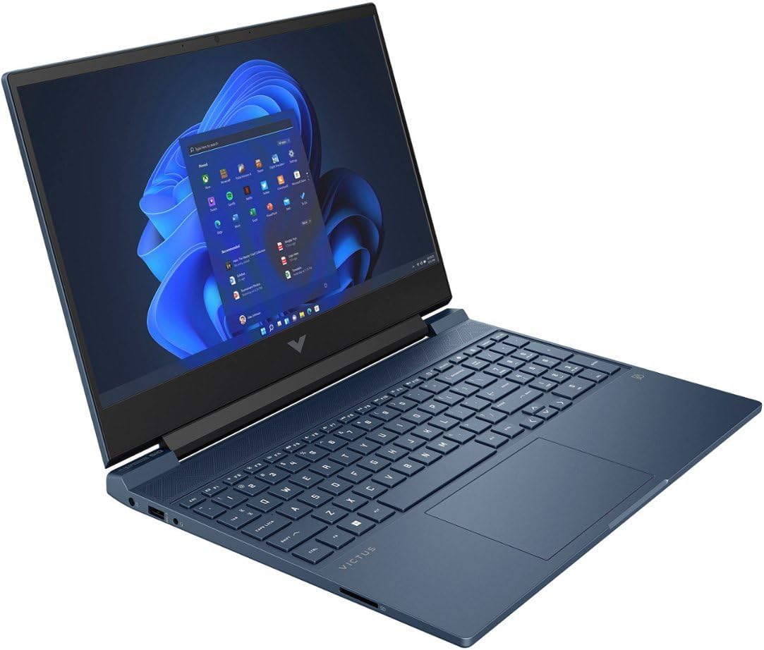 HP Victus 15.6' Full HD 144Hz Gaming Laptop, Intel Core i5-12450H, 32GB RAM, 1TB SSD, NVIDIA GeForce RTX 3050, Bluetooth, Wi-Fi, Backlit Keyboard, Win11, Performance Blue, W/GaLiMu