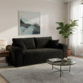 Modern 3 Seater Cloud Loveseat Sofa Couch in a Box - 86.6'' High-Density Foam Boneless Love Seat Sofa with Deep Seating and Wider Rolled Armrest for Living Room | Breathable material, Anti-slip