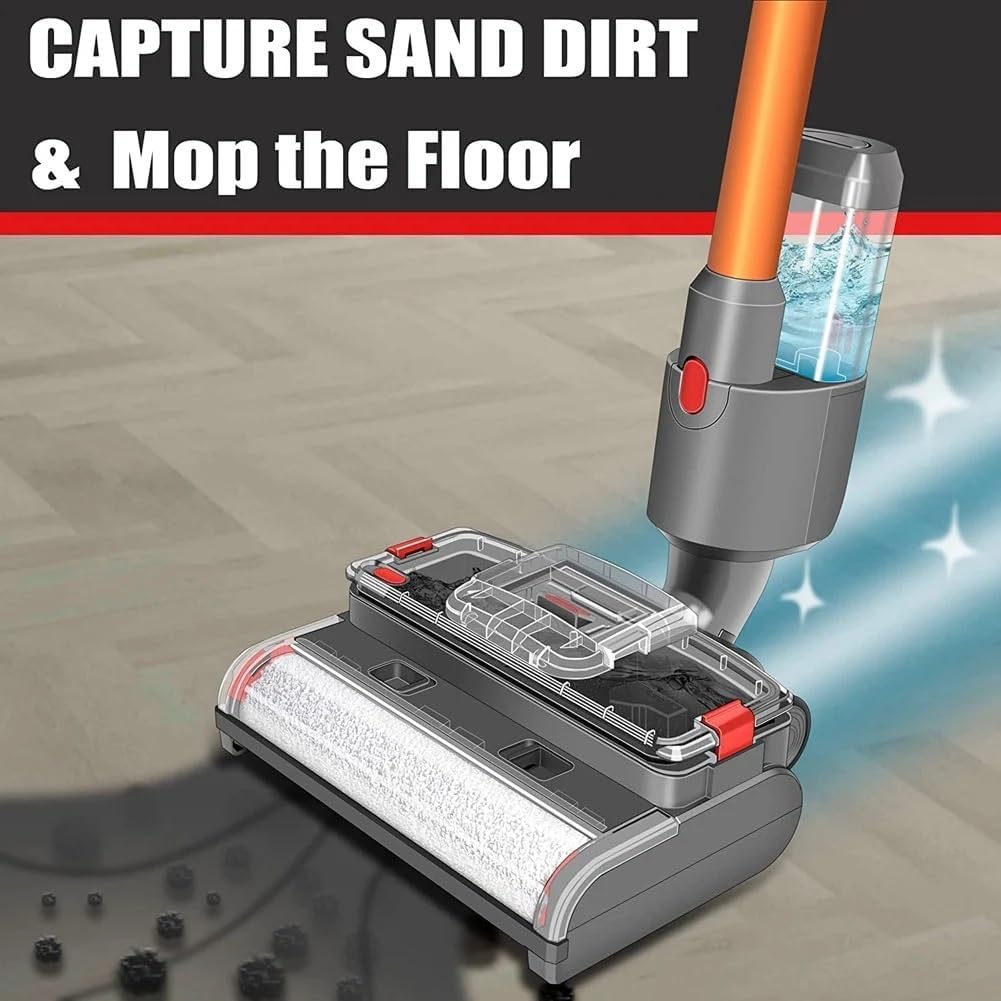 Vacuum Cleaner Broom Head Wet And Dry, Compatible For Dyson, V15 V11 V10 V8 V7 Cleaning Brush Replacement Parts