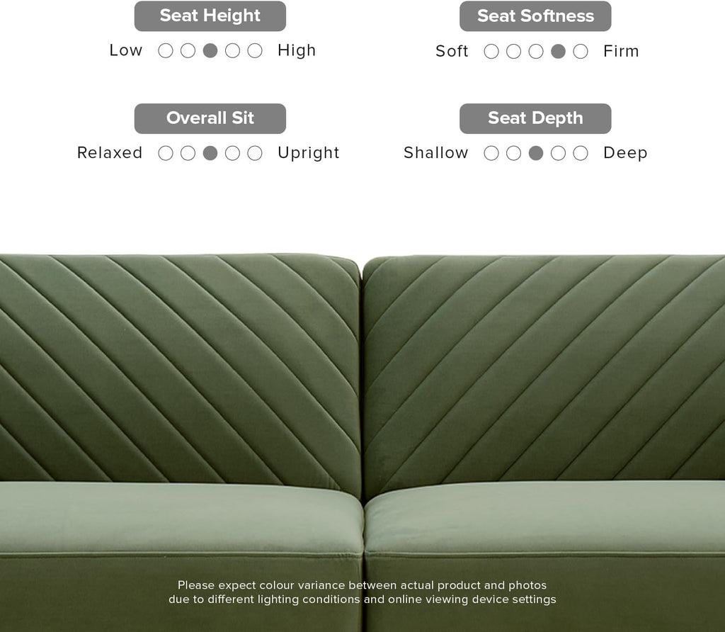 mopio 76.4' Futon Sofa Bed, Couch, Loveseat, Sleeper Sofa, Mid Century Modern Futon Couch, Sofa Cama, Couches for Living Room (Olive Green Premium Velvet)