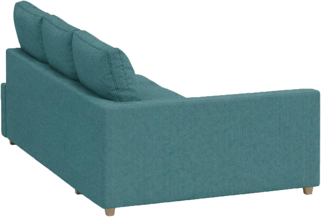Durable Polyester Flax Friheten Sleeper Sofa Cover Replacement is Compatible with IKEA Friheten Sofa Bed, Or Corner, Or Sectional Slipcover. Sofa Cover Only (50% Thicker Teal Right)