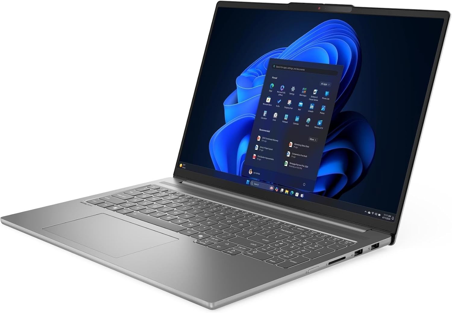 Lenovo IdeaPad Slim 3 Laptop, 15.3' FHD Touchscreen 300nits, Anti-Glare, AMD Ryzen 5 8540U, 8GB RAM DDR5, 512GB SSD, Backlit KB, Webcam, HDMI, Wi-Fi 6, Win 11 Home,Luna Grey