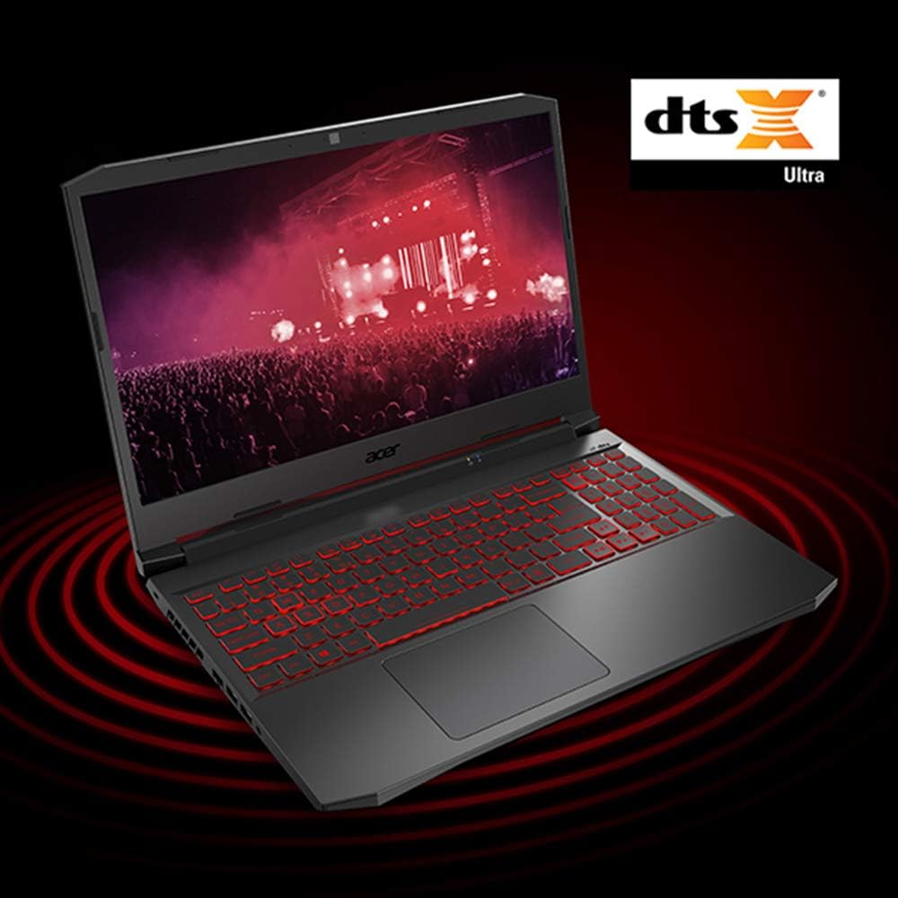 acer Nitro 5 AN515-45-R83Z Gaming Laptop, AMD Ryzen 5 5600H Hexa-Core Processor | NVIDIA GeForce GTX 1650 | 15.6' FHD 144Hz IPS Display | 8GB DDR4 | 256GB NVMe SSD | WiFi 6 | Backlit Keyboard