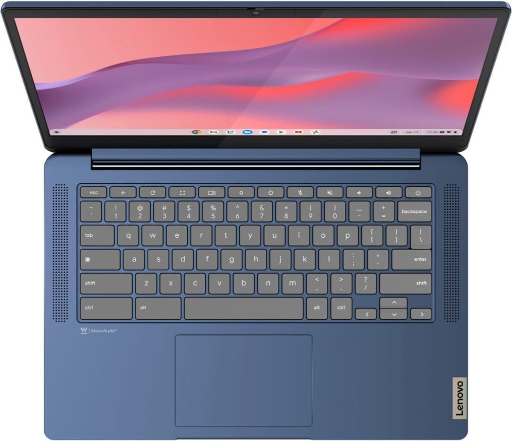 Lenovo 2023 Ideapad Slim 3 14' FHD Touchscreen Chromebook Laptop, 8-Core MediaTek Kompanio 520, 4GB RAM, 128GB Storage(64GB eMMC + 64GB Micro SD), WiFi6, 13.5hr Battery Life, Webcam, Chrome OS