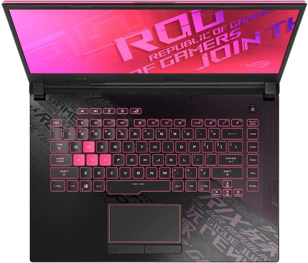 Asus ROG Strix G15 15.6' Full HD 144Hz Gaming Notebook Computer, Intel Core i7-10750H 2.6GHz, 8GB RAM, 512GB SSD, NVIDIA GeForce GTX 1650 Ti 4GB, Windows 10 Home, Electro Punk