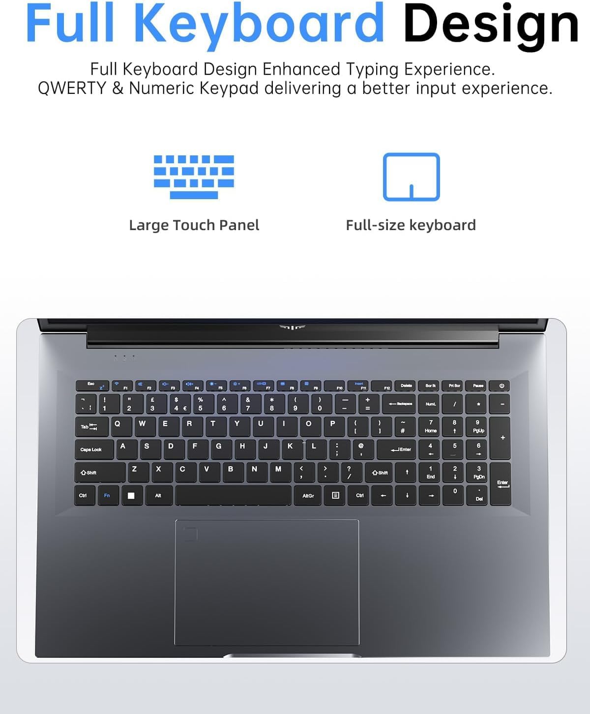 Laptop 18.5 Inch with 8000 mAh Battery,Intel N150 Quad-Core Processor UP to 3.6GHZ,16GB DDR4 RAM 512GB SSD,WiFi,Full HD IPS Display,2026 Windows 11 Laptops Computer for Business Office Student